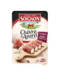 Image du produit : Mini goat cheese logs with speck, 20x5g