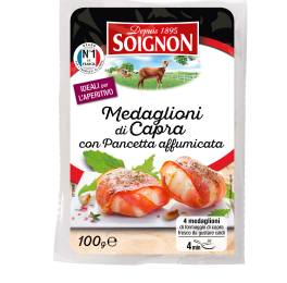 Image du produit : Medaglioni di capra con Pancetta affumicata, 4x25g